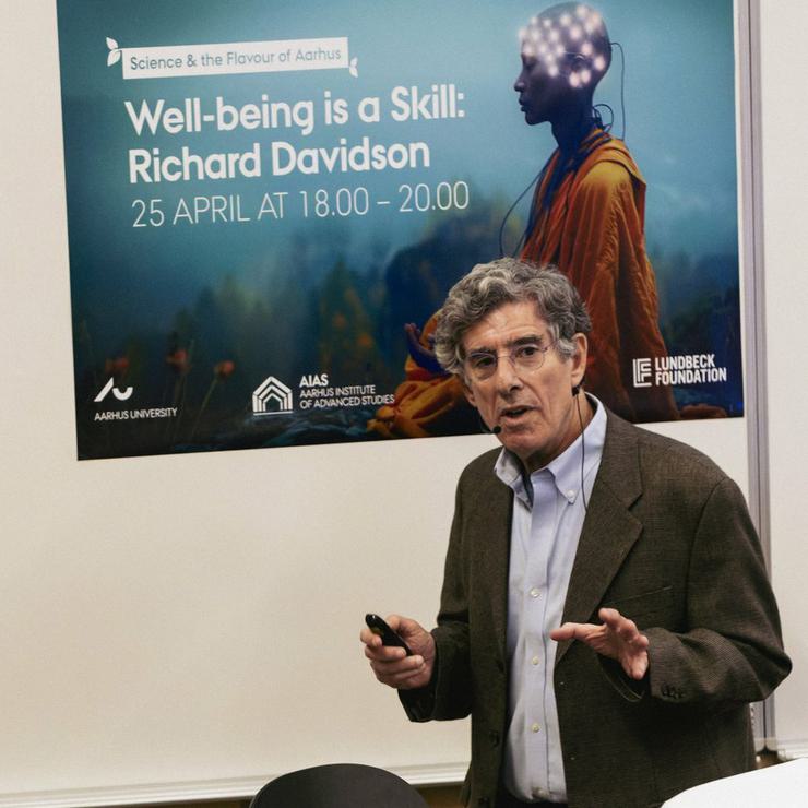 Professor Richard Davidson University of Wisconsin Madison at the Aarhus Institute of Advanced Studies AIAS Denmark Credit Lise Balsby