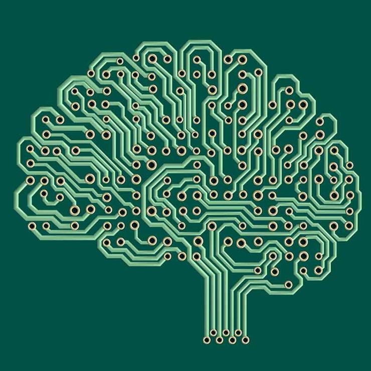 Brain Computer Circuits Lexaarts I Stock Web