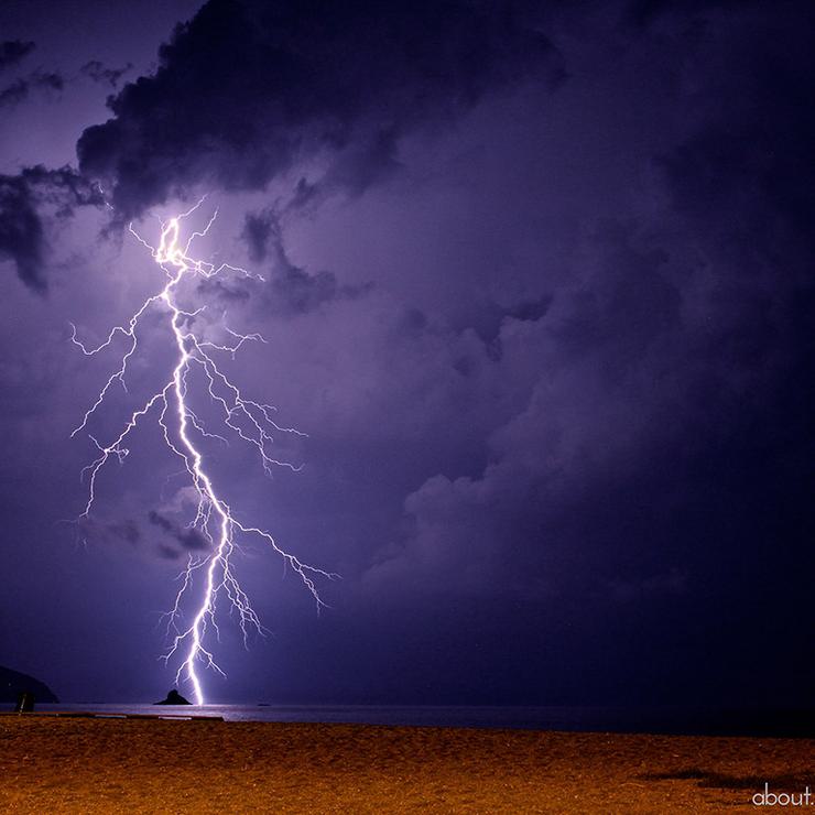 Lightning Beach Photo by gerlos via Flickr Cc